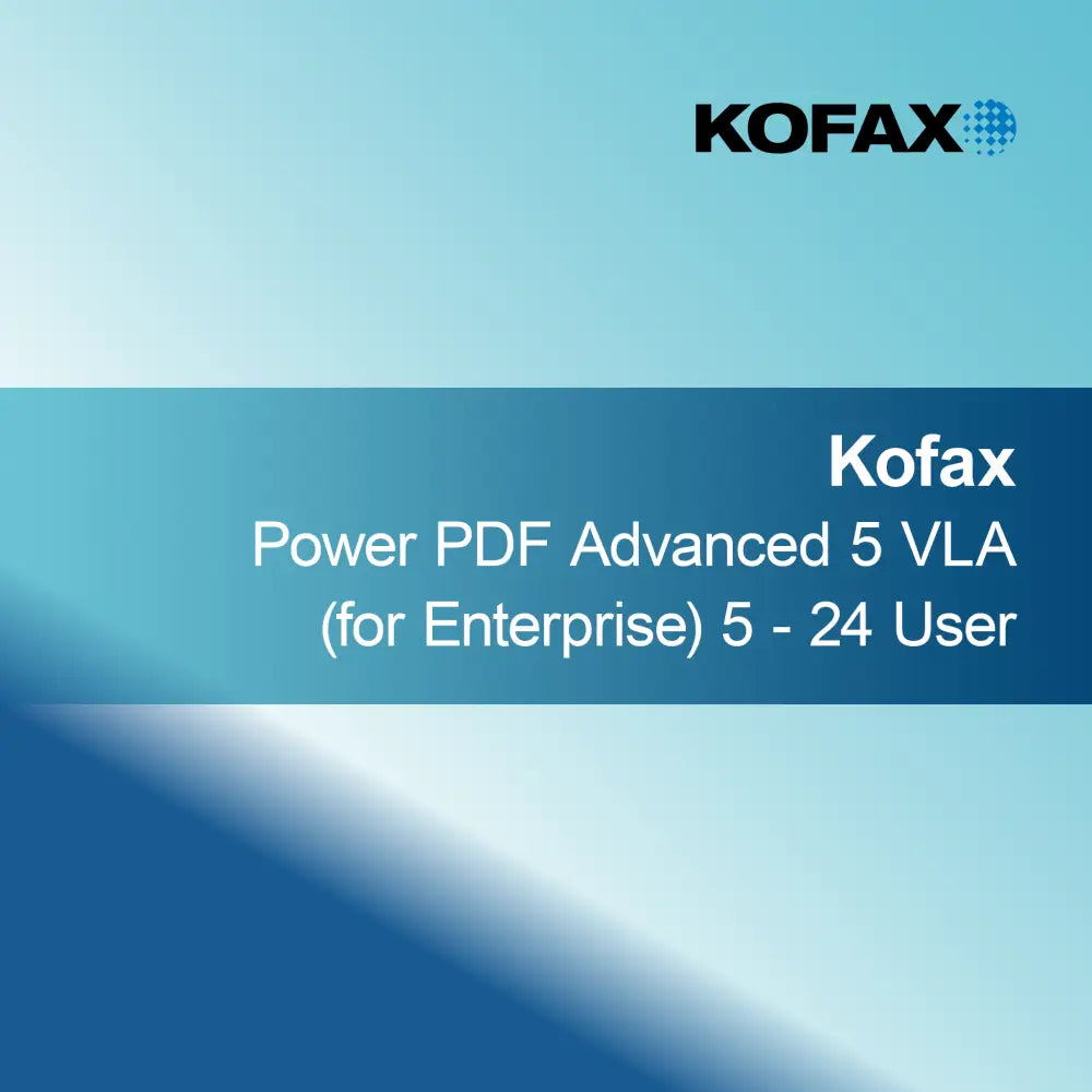 Kofax Power PDF Advanced 5 VLA (for Enterprise)